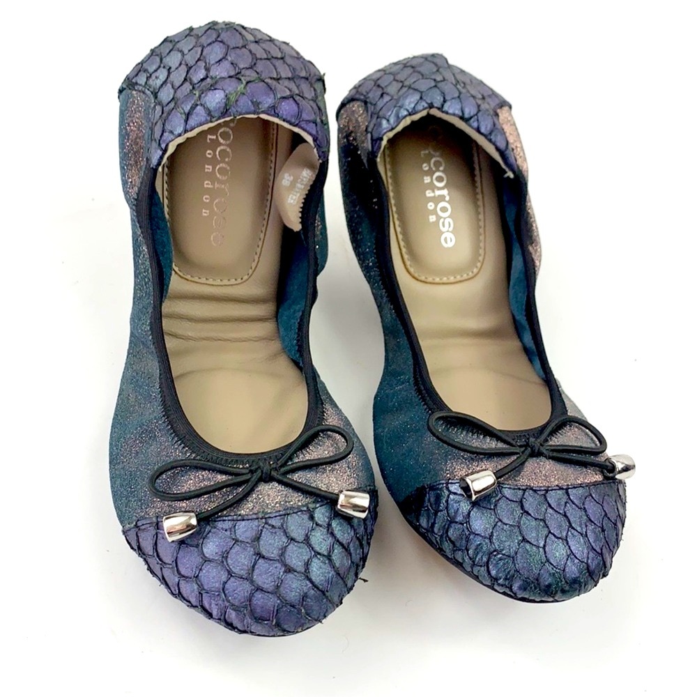 NWOT Cocorose Mermaid Foldable Flats size 38/8